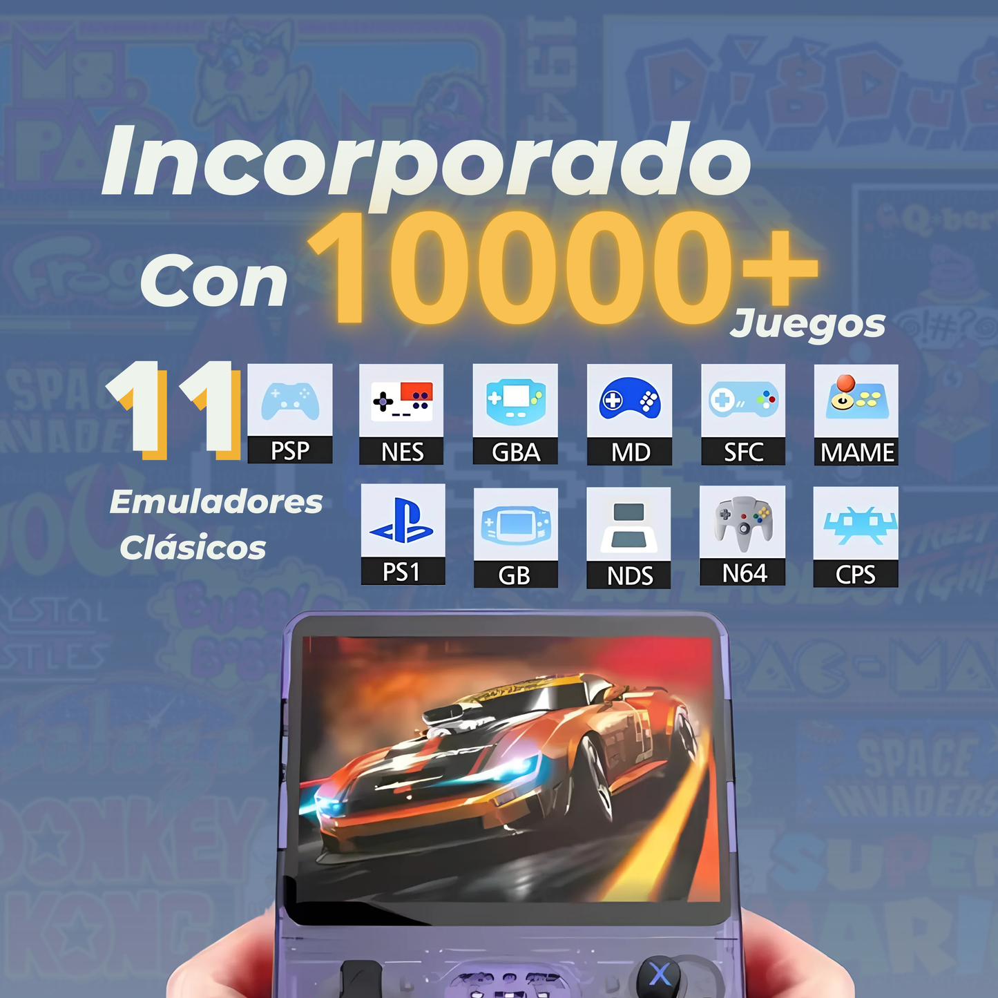 Consola Portátil Retro con 10,000 Juegos