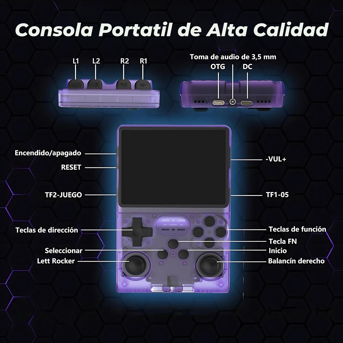 Consola Portátil Retro con 10,000 Juegos