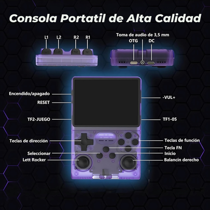 Consola Portátil Retro con 15,000 Juegos